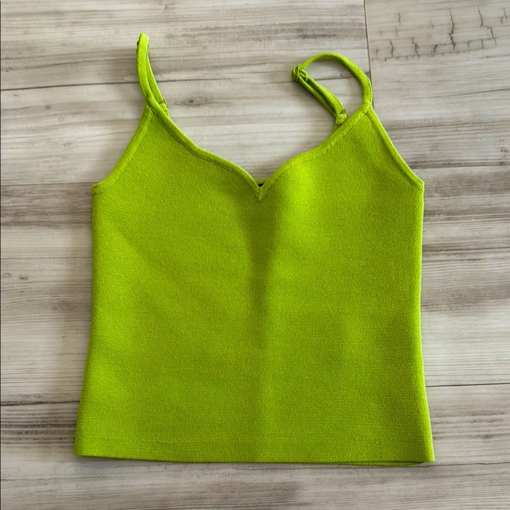 Express Body Contour Lime Green Cami (xxs)